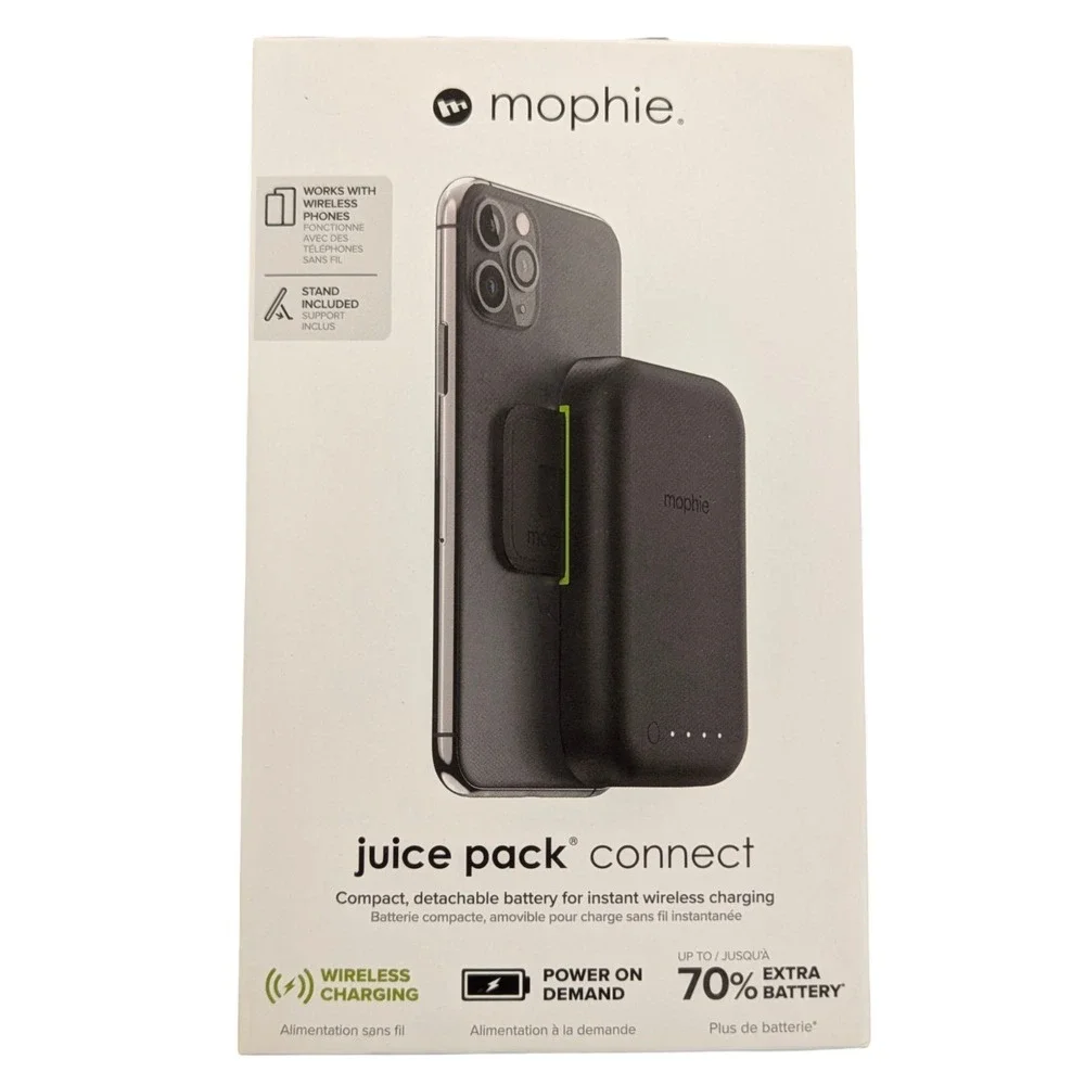 N6.N Mophie Juice Pack Connect 5000MAH Portable Battery For Qi-Enabled‎ Phones